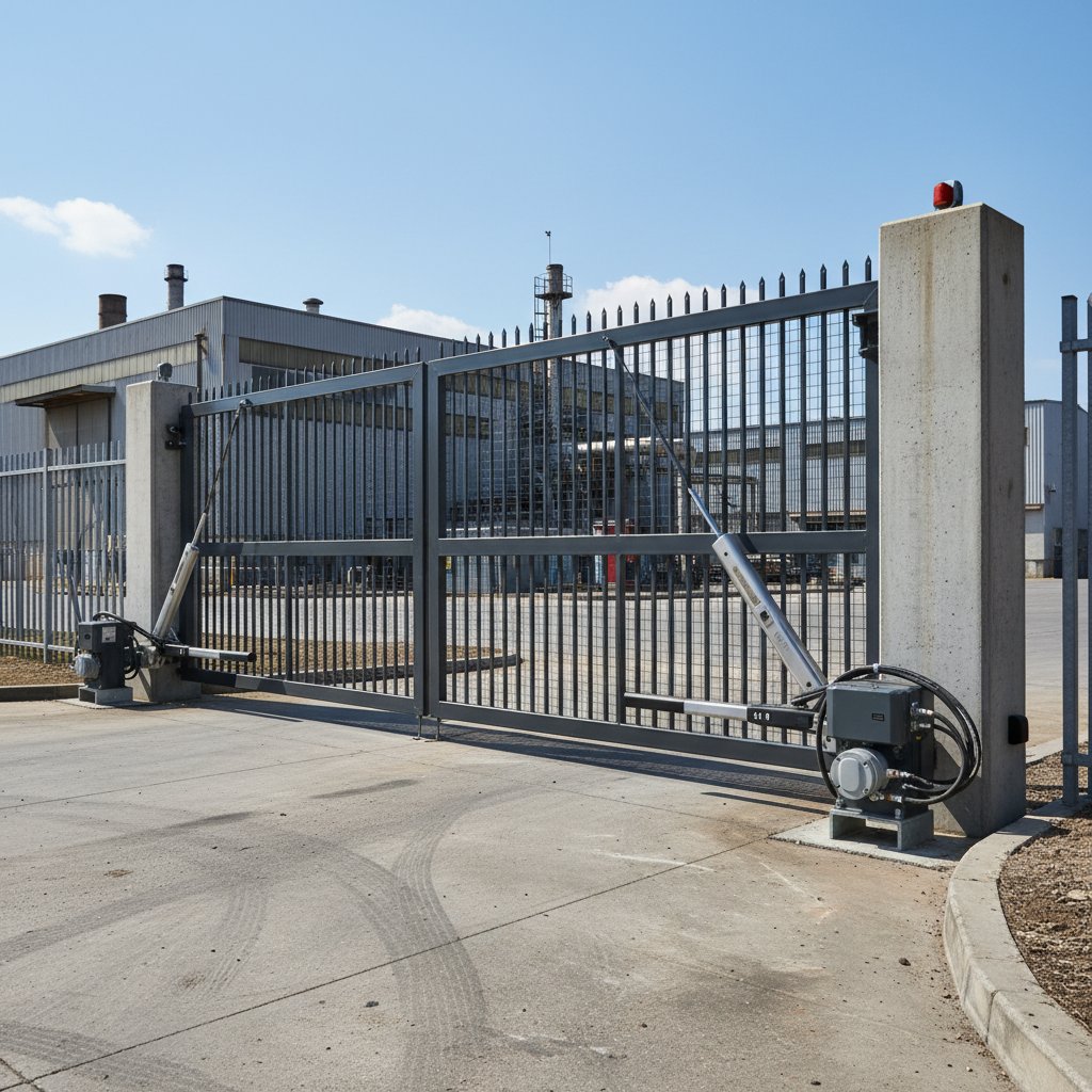 Commercial sliding gate system
